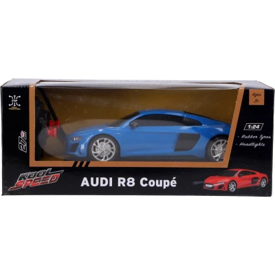 Afbeelding van RC Audi R8 V10 Coup&eacute; 1:24 + Licht Blauw