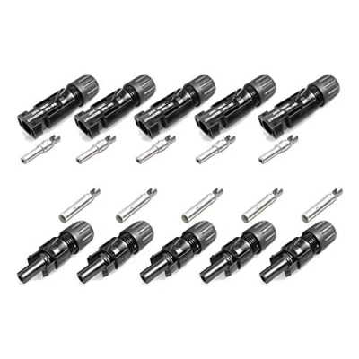Afbeelding van 5 paar MC4 stekkers koppelingsconnectoren 10 mm² PV KST4/10II &amp; KBT4/10II