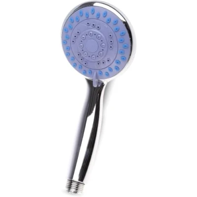 Afbeelding van PARENCE. 3 straals douchekop chroomkleur Universele standen Klassieke, eenvoudig te gebruiken handdouche Blauw of wit midden