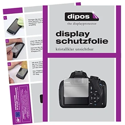 Afbeelding van dipos I 2x Beschermfolie helder geschikt voor Canon EOS 1200D Folie screen protector