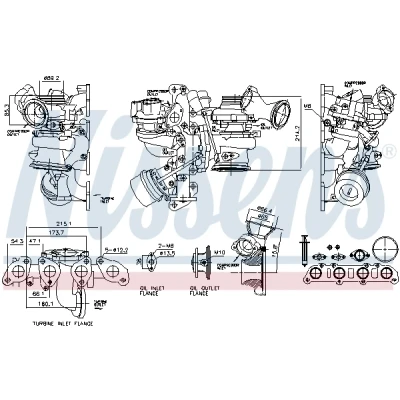 Afbeelding van Turbocharger NISSENS 93508, voor o.a. VOLVO