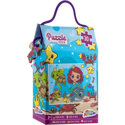 Afbeelding van Puzzel Zeemeermin 30 stukjes 3+ jaar Puzzeltje Cadeau