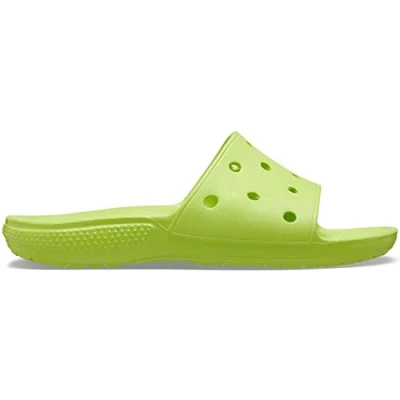 Afbeelding van Crocs Classic Slide uniseks volwassene Muiltje, Limeade, 36/37 EU