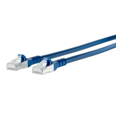 Afbeelding van Metz Connect 1308451544 E RJ45 Netwerkkabel, patchkabel CAT 6A S/FTP 1.50 m Blauw Snagless 1 stuk(s)