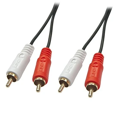 Afbeelding van LINDY 35663 Premium Audiokabel (Cinch), stekker/stekker, 5 m, zwart