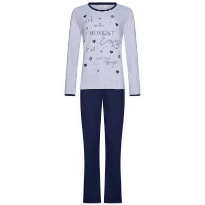 Afbeelding van Rebelle Silver Frost Pyjama Katoen/Polyester Grijs Maat 48