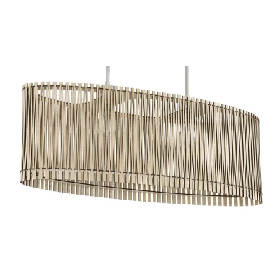 Afbeelding van Leen Bakker EGLO Hanglamp Sendero 2 Ahorn 78cm Hanglampen Bruin Hout