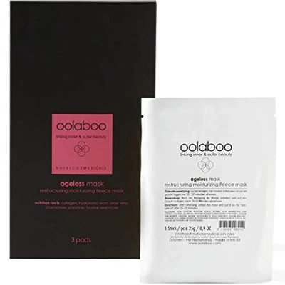 Afbeelding van Oolaboo Ageless Mask Restructuring Moisturizing Fleece 3 Pads