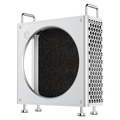 Afbeelding van Ulanzi QT01 Behuizing van aluminiumlegering, standaard voor Mac mini M4/M4 Pro 2024 magnetische uitlijning maximale bescherming koeling directe inschakelknop, accessoires, hoes, deop, houder