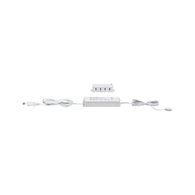 Afbeelding van Paulmann 99947 meubellamp Clever Connect Driver 12 V DC incl. 3 voudige verdeler max. 25 watt trafo wit transformator kunststof voorschakelapparaat