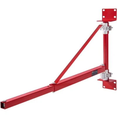 Afbeelding van VEVOR Elektrische takel steunarm, 1300 lbs Max draagvermogen, hijshouder Swing arm met paal, stalen hijstoestel frame, 180 draaibare steiger hefarm, liertakel voor