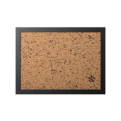 Afbeelding van Bi Office, Memoboard B&amp;W, kurk met zwarte EVA inzetstukken, zwart MDF frame, 60x45cm
