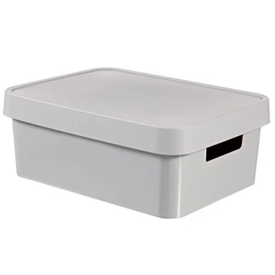Afbeelding van Curver Infinity Opbergbox met deksel Opberger Kunststof 11L Grijs