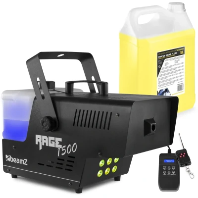 Afbeelding van BeamZ RAGE1500LED rookmachine inclusief 5 liter rookvloeistof