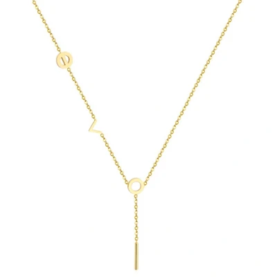 Afbeelding van Cilla Jewels dames ketting Edelstaal Verguld Goudkleurig Bar T