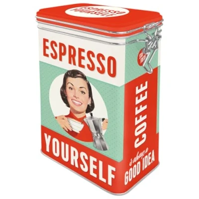 Afbeelding van Espresso Yourself Bewaarblik, Met Beugelsluiting