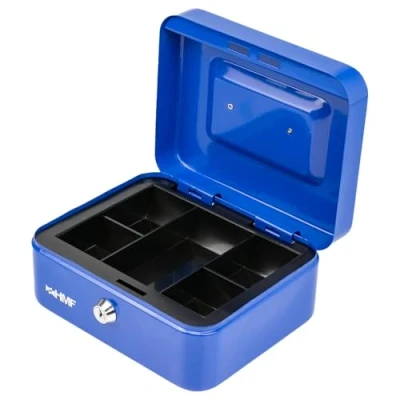 Afbeelding van HMF 101205 geldcassette 20,0 x 16,0 9,5 cm, blauw