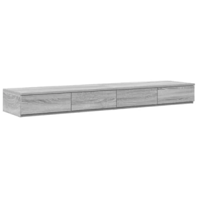 Afbeelding van vidaXL Bedlade Grijs Sonoma 150x36,5x16,5 cm Gecoat Hout