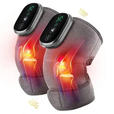 Afbeelding van MOAJAZA Verwarmde kniemassager, schouderverwarmingspads, elleboogbrace, 3 in 1 met vibratie, snoerloos oplaadbaar verwarmen, kniewarmerwrap voor schouders, elleboog , knie stressvermindering, 2