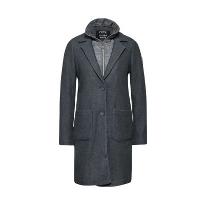Afbeelding van CECIL Dames B101058 2 in 1 jas, Grey Fusion, L, L