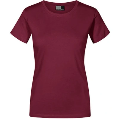 Afbeelding van Damesshirt &#039;Premium T&#039; met ronde hals Burgundy M