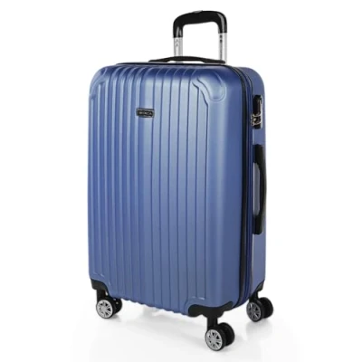 Afbeelding van ITACA Grote Koffer Trolley Reiskoffer van ITACA. Groot 4 Wielen Combinatieslot. ABS harde schaal T71570, Saffierblauw