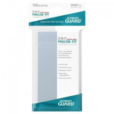 Afbeelding van Ultimate Guard Precise Fit Sleeves Resealable Japanese Size Transparent (100)