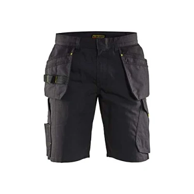 Afbeelding van Blaklader Service short met spijkerzakken 1494 1330 Zwart/High Vis Geel C52