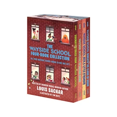 Afbeelding van the Wayside School 4 Book Box Set: Sideways Stories from School, Is Falling Down, Gets a Little Stranger, Beneath Cloud of Doom