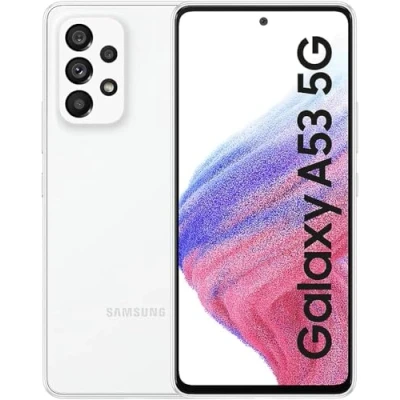 Afbeelding van Samsung Galaxy A53 5G Android Smartphone Infinity O FHD+ Super AMOLED 6,5 inch scherm, 6 GB RAM en 128 GB, (Awesome White) (Refurbished)