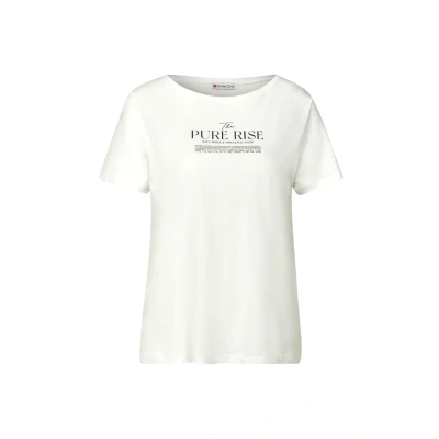 Afbeelding van Street One Tshirt print, Dames, Maat: 42, Weiß