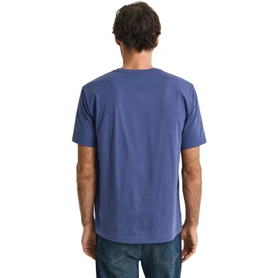 Afbeelding van GANT REG Shield SS Tshirt basic, Heren, Maat: 5XL, Dusty navy