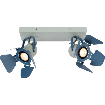 Afbeelding van Lucide PICTO Plafondspot 2xGU10 Blauw