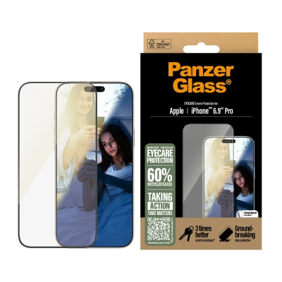 Afbeelding van Screenprotector Apple iPhone 16 Pro Max: PanzerGlass EyeCare