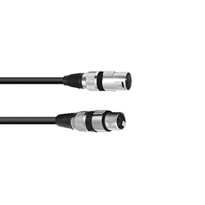 Afbeelding van Omnitronic xlr kabel 3pin 0.5m bk