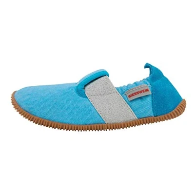 Afbeelding van Giesswein Unisex Söll Slim Fit Pantoffels voor kinderen, plat, Azur, 26 EU