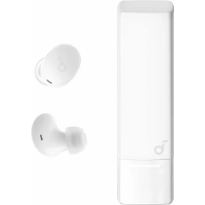 Afbeelding van soundcore A30i NEW, noise cancelling oordopjes, lipstick vormig ontwerp, klein, lichtgewicht comfort, helder geluid, 24 uur speeltijd, IP54, draadloze Bluetooth 5.4 Wit