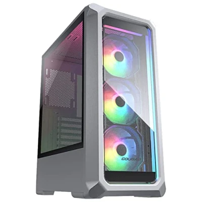Afbeelding van COUGAR Gaming PC behuizing, ARCHON 2 RGB wit, inclusief 3 ARGB ventilatoren, kristalhelder gehard glas, verlichting, luchtkoeling, tot 6 ventilatoren