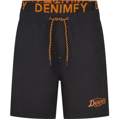 Afbeelding van DENIMFY Heren Short DFNeo bequem Zwart M Volwassenen Zwembroek Zwemshort