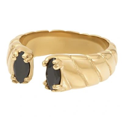 Afbeelding van Adore Black iXXXi Fame Ring 18 / Zilver