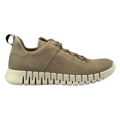 Afbeelding van ECCO Gruuv Sneakers laag, Heren, Maat: 44, Beige Nubukleer