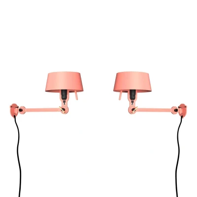 Afbeelding van Tonone Bolt Bed Underfit wandlamp met stekker set van 2 Daybreak Rose