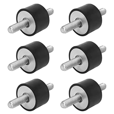 Afbeelding van Boisbresil 6 stuks M8 Rubber Buffer Anti Vibration Schokdemper Mount met schroeven Silent Block trillingsdemper Isolator Mounts voor Benzine Motoren Waterpompen