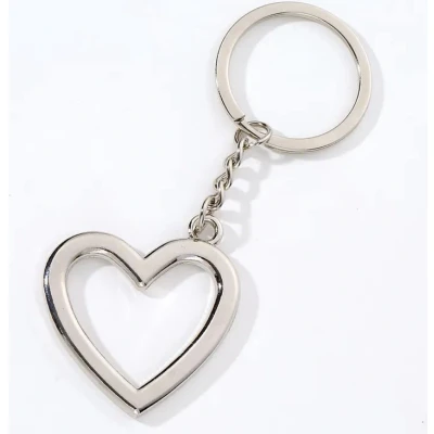 Afbeelding van Sleutelhanger Hart met Cadeauverpakking Bruin Liefde Koppel Romantisch