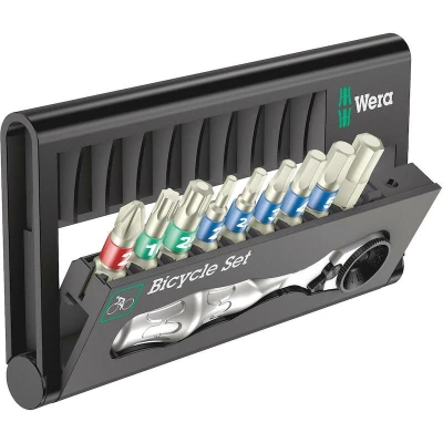 Afbeelding van Wera Bicycle Set 9 05004177001 Bitset Kruiskop Phillips, Torx, Inbus, Buiten vierkant
