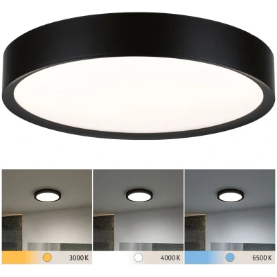 Afbeelding van Paulmann 71086 Tega LED plafondlamp 22.5 W Zwart (mat)