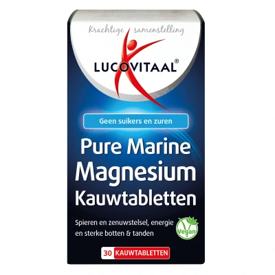 Afbeelding van 2+2 gratis: 3x Lucovitaal Marine Magnesium 30 kauwtabletten