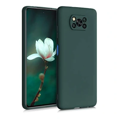 Afbeelding van kwmobile telefoonhoesje compatibel met Xiaomi Poco X3 NFC/Poco Pro hoesje Zachte case voor smartphone Back cover in mosgroen