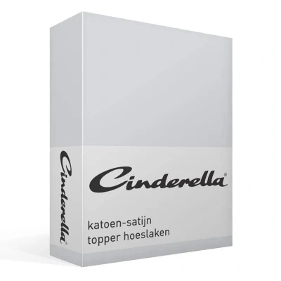 Afbeelding van Satijnen Topper Hoeslaken Cinderella Light Grey 180 x 200 cm