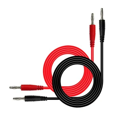 Afbeelding van Aoowei Multimeter Sonde Test Kabel (1M) Double ended 4 MM Banaan Plug Leads voor Laboratorium Elektrische Testen